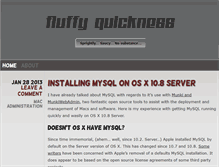 Tablet Screenshot of fluffyquickness.com